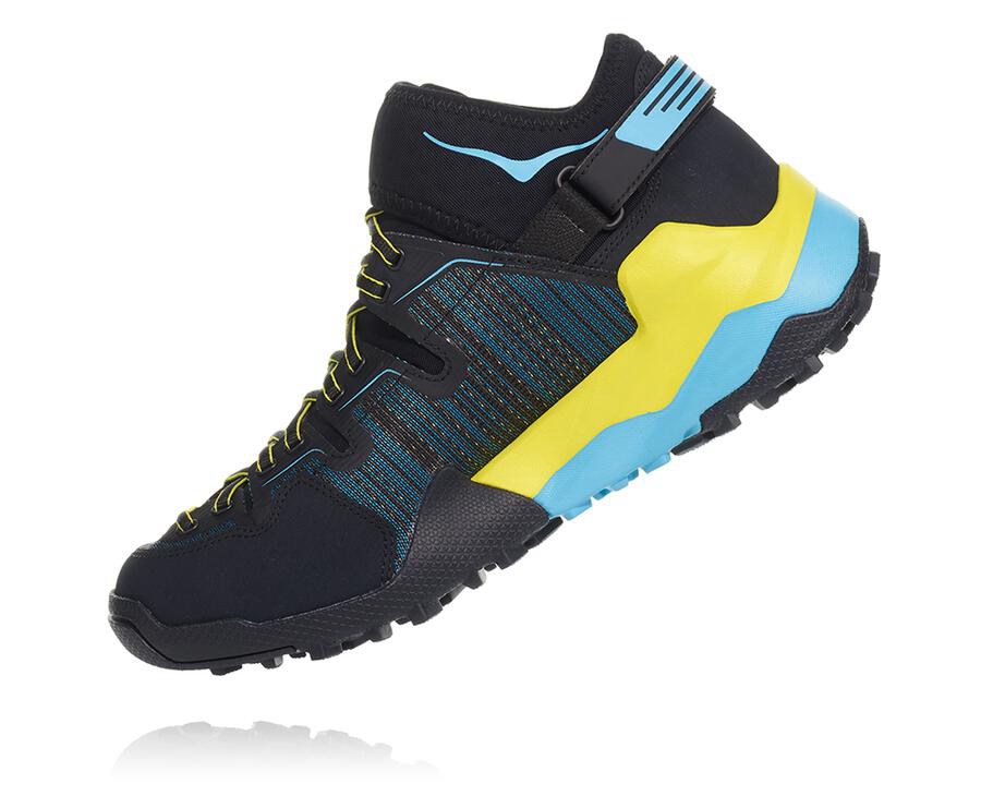 Hoka One One Trainers Mens Black/Blue - Arkali - 01937XPRO